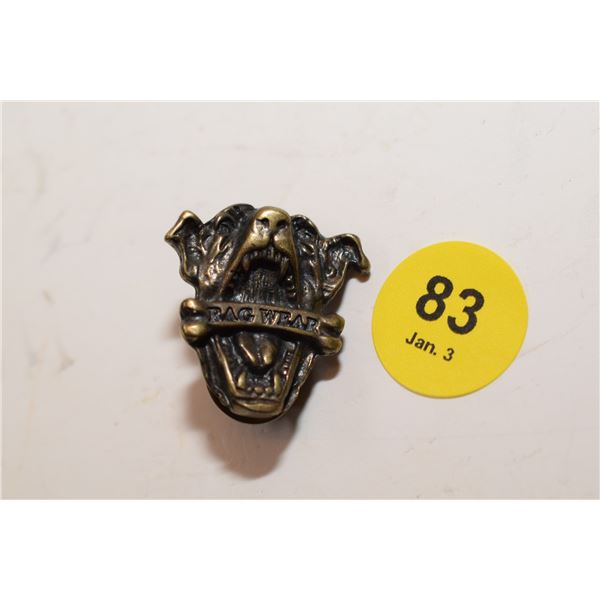 RAG Wear dog Pin