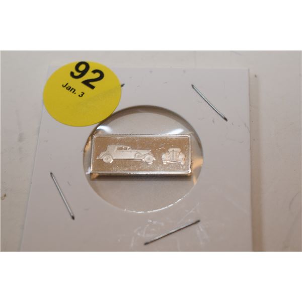.05 oz Sterling Silver Automobile Bar – BUICK
