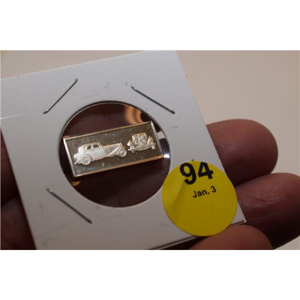 .05 oz Sterling Silver Automobile Bar – TALBOT