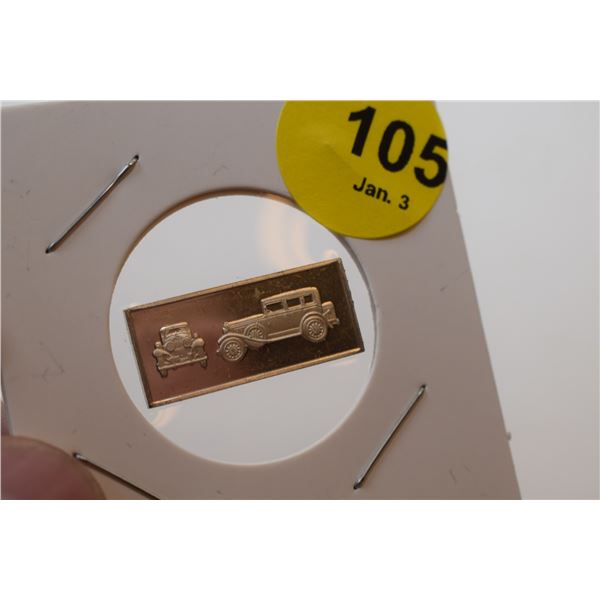 .05 oz Sterling Silver Automobile Bar – PEERLESS