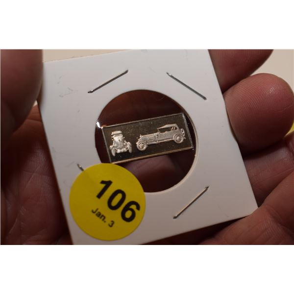 .05 oz Sterling Silver Automobile Bar – SUNBEAM