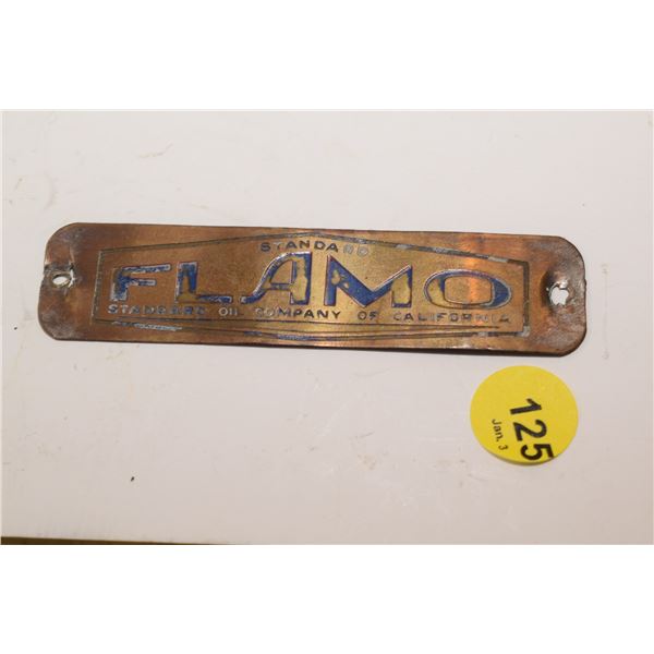 Standard Oil of California Brass Tag