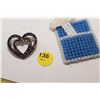 Image 1 : Brooch, Knitted Cross