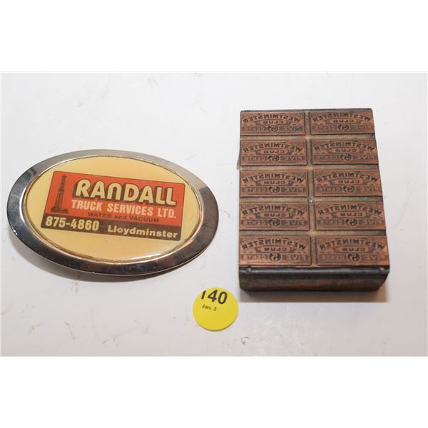Belt Buckle, Printing Block