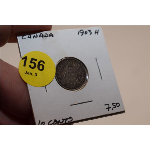 1903 Canadian Silver Dime