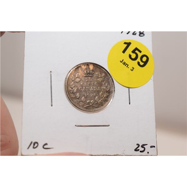 1928 Canadian Silver Dime