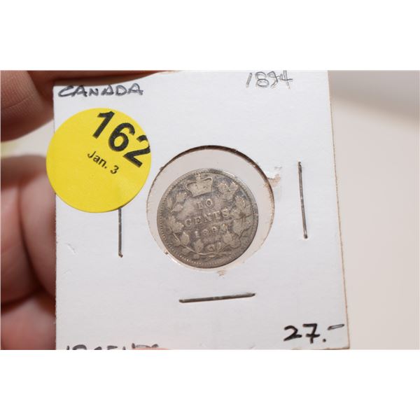 1894 Canadian Silver Dime