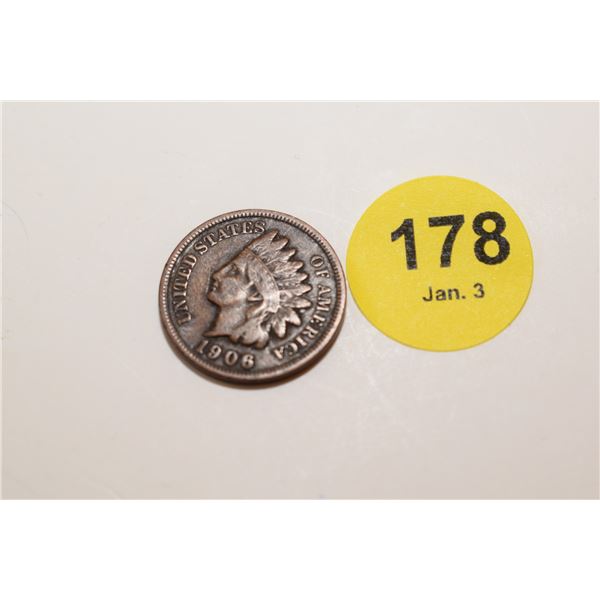1906 US Indian Penny