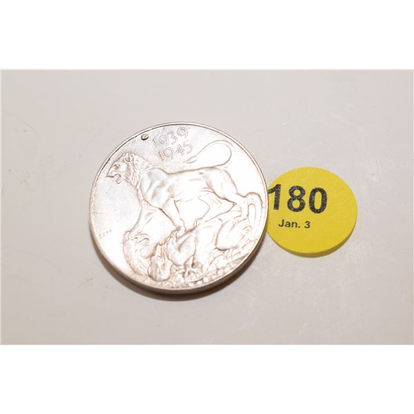 Silver WWII War Medal