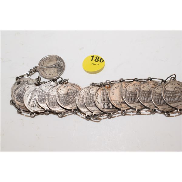 French Coin Necklace (Needs Repair)