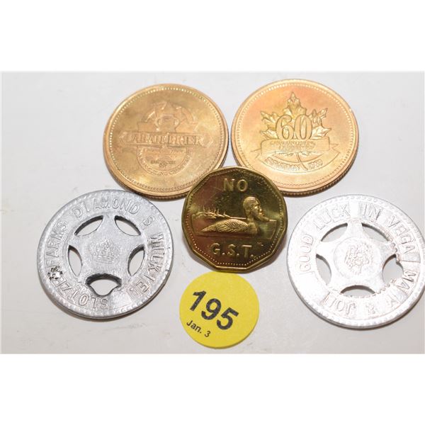Saskatoon Curling Coins + Lucky Tokens “Wilke”