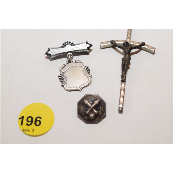 Sterling Pins, Crucifix