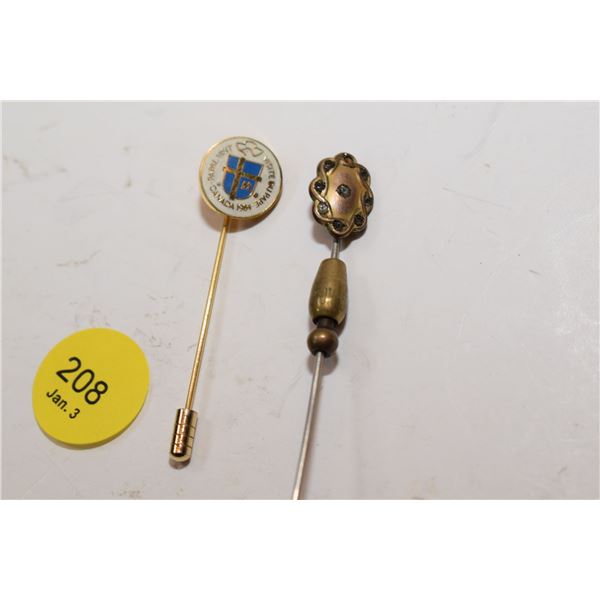 Lot of (2) Pins (One Antique)