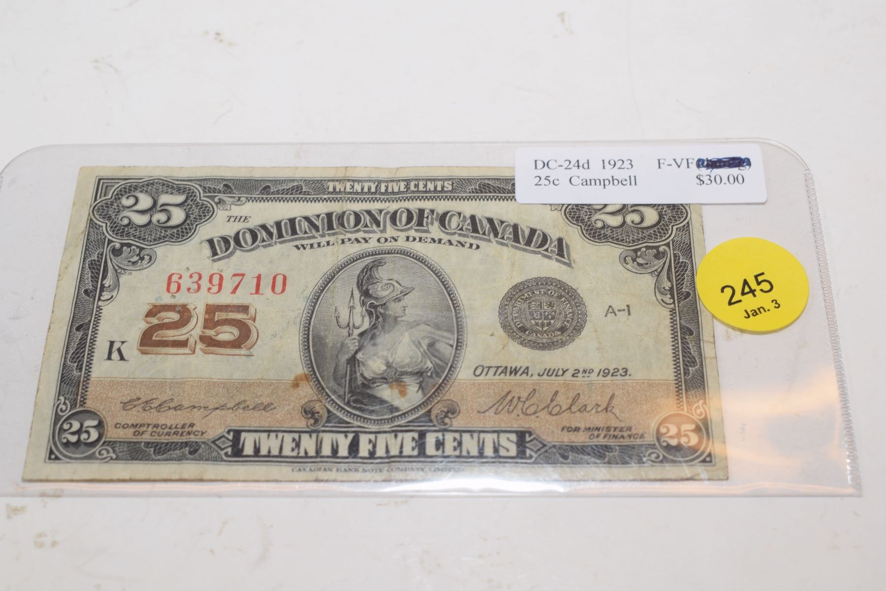 1923 Canadian Shinplaster - Schmalz Auctions