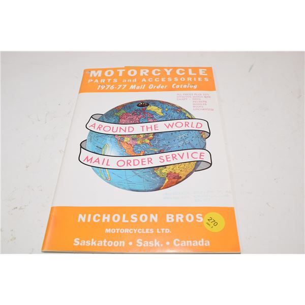 1977 Nicholson Bros. Saskatoon Motorcycle Catalogue