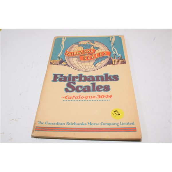 1920’s Fairbanks Scale Catalogue