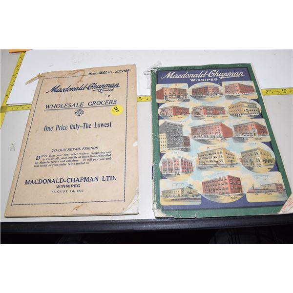 1922 MacDonald-Chapman Wholesale Grocery Catalogue