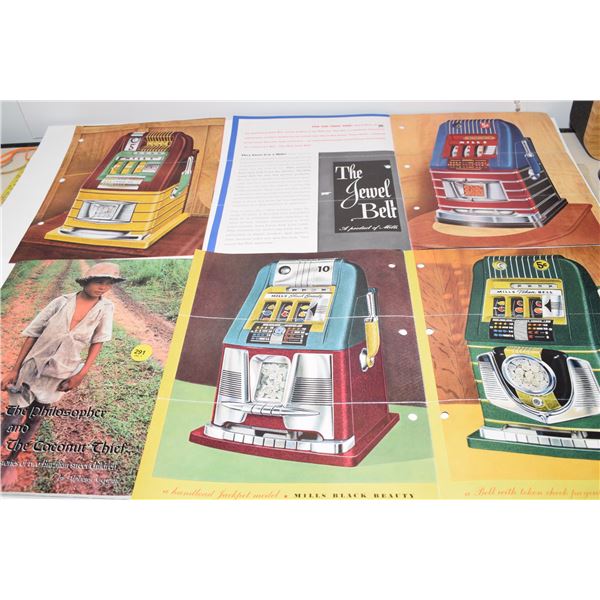 Signed Brazilian Street Children Book, Slot Machine Brochures, etc.