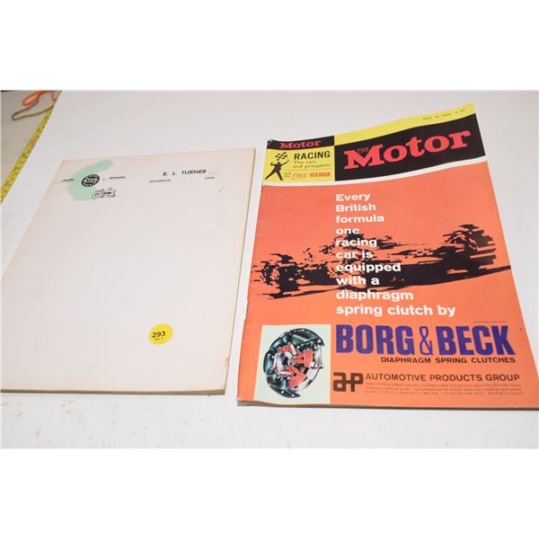 Massey Harris Paper Pad, Motor Magazine