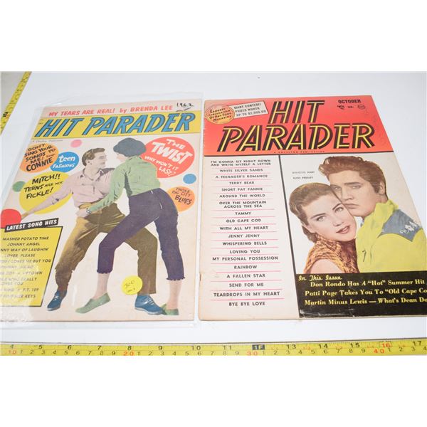Vintage “Hit Parader” Magazines (inc. Elvis Cover)