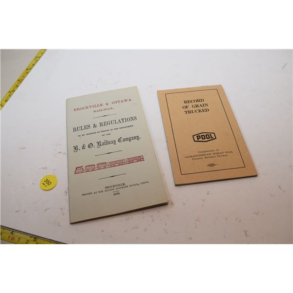 1858 Copy of Old Railway Rules