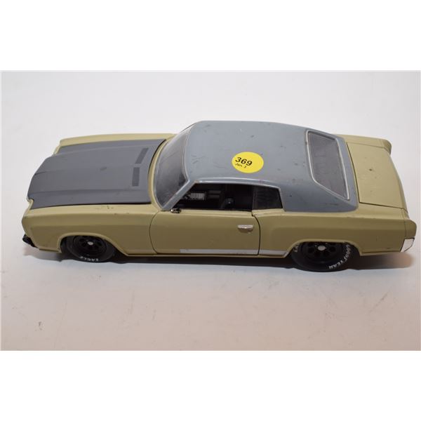 Rare Diecast 1/25 1970 Chevy (“Fast & Furious” Car, Missing Wheel)