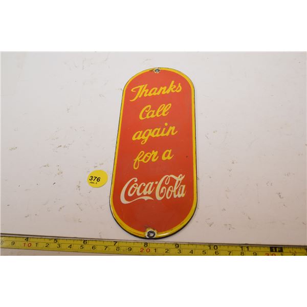 Coca-Cola Porcelain Fantasy Sign