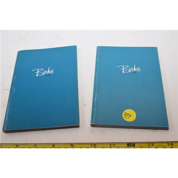1975,1977 Birks Jewelry Catalogues