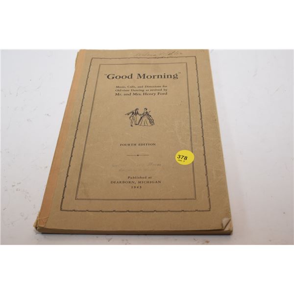 1943 Mr. & Mrs. Henry Ford Music Book