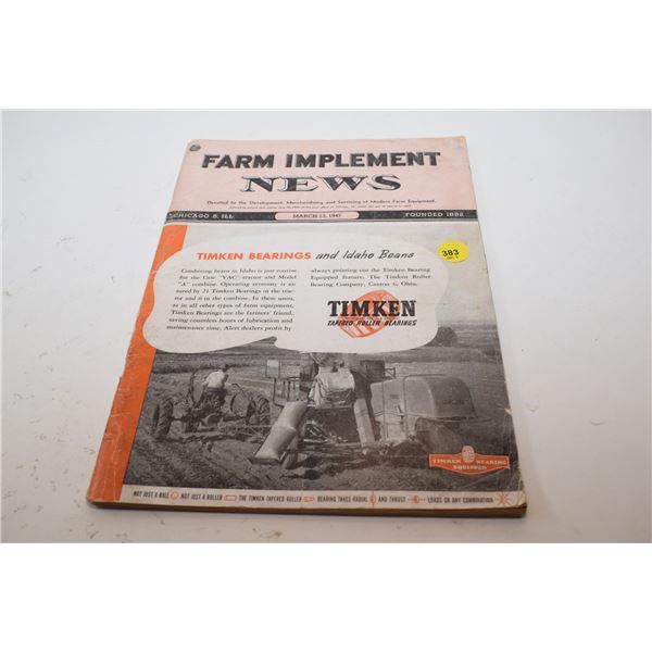 1947 Farm Implement News