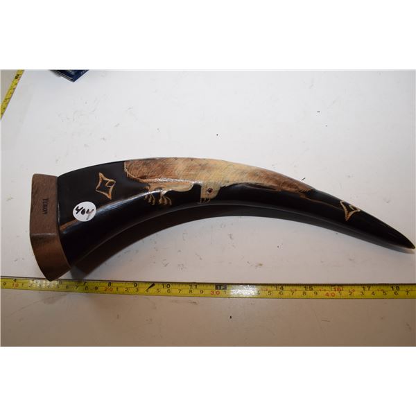 Carved Yukon Horn