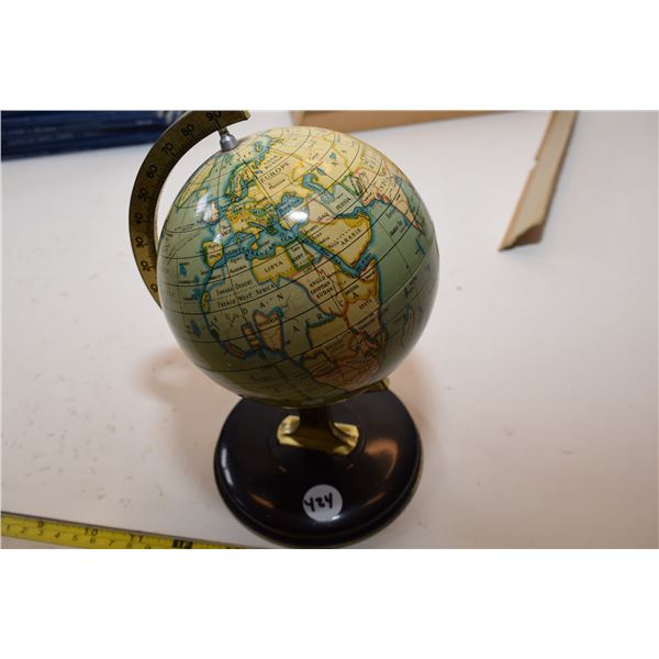 Litho Tin Vintage Globe – (w/ Siam, Burma)