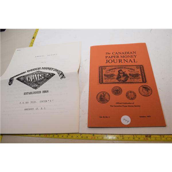 1974 Canadian Paper Money Journal