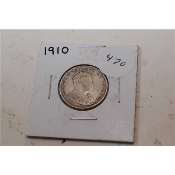 1910 Canadian Quarter