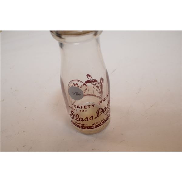 Prince Albert Glass Dairy Bottle