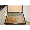 Image 5 : Very Old Free Mason Box (Inlaid w/ working key)