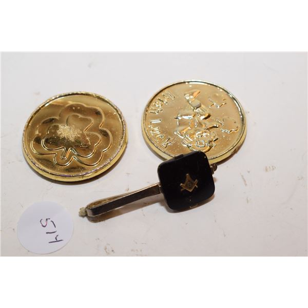 Free Mason Tie Clip