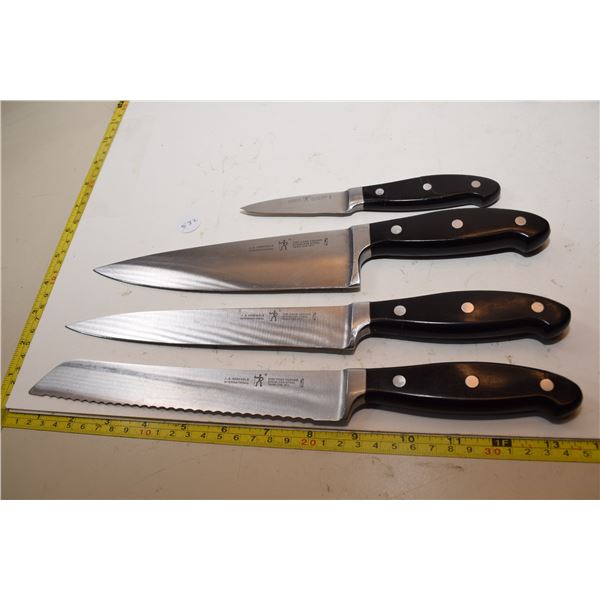 (4) Henckels Knives