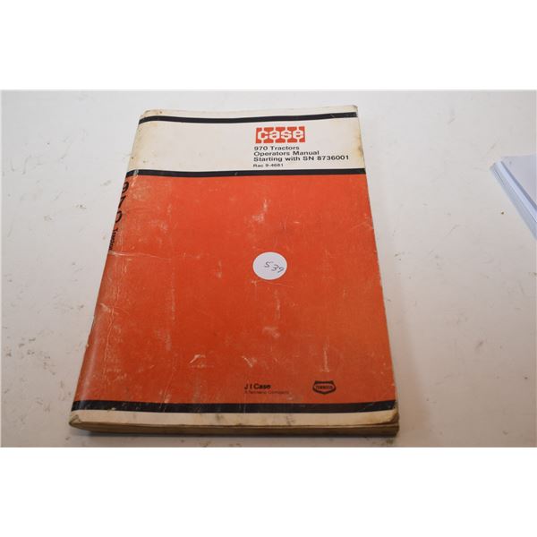 Case 970 Tractor Manual