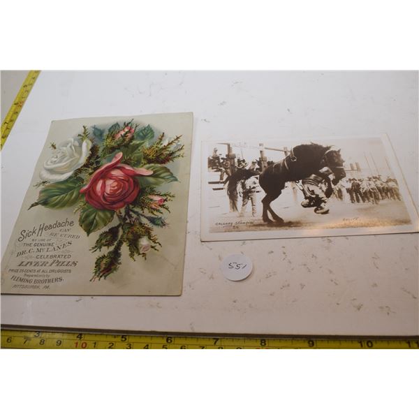 Advertising Card, Calgary Stampede Card