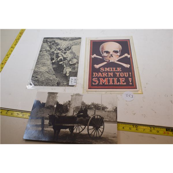 Skull & Crossbones, WWII Postcards