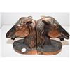 Image 1 : Bronze Horse Head Bookends