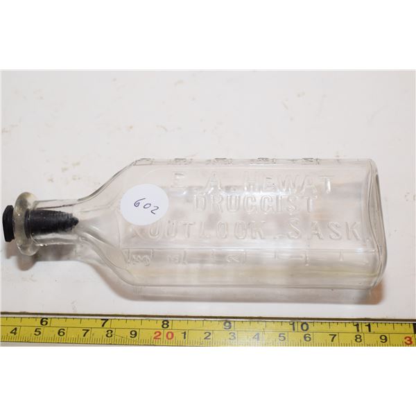 Outlook Saskatchewan Medicine Bottle