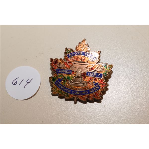 Antique Cloisonne Curling Pin