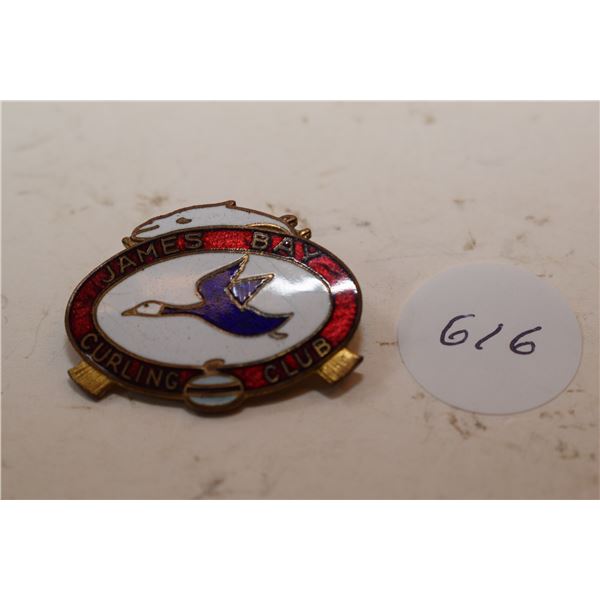 Antique Cloisonne Curling Pin