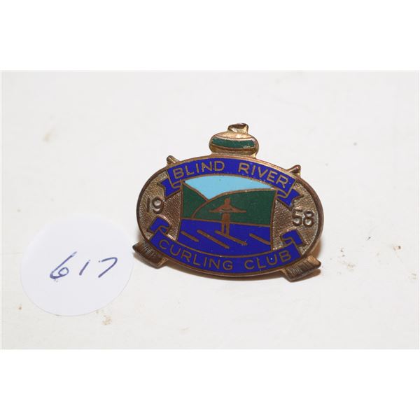 Antique Cloisonne Curling Pin