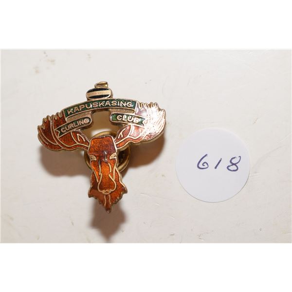 Antique Cloisonne Curling Pin