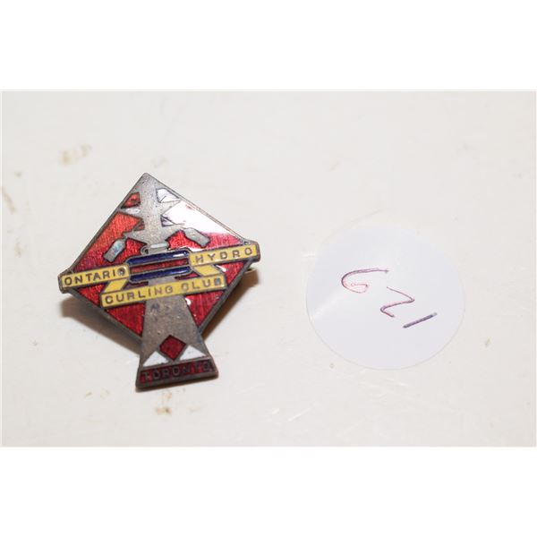 Antique Cloisonne Curling Pin