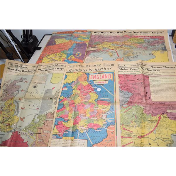 WWII Newspaper War Maps