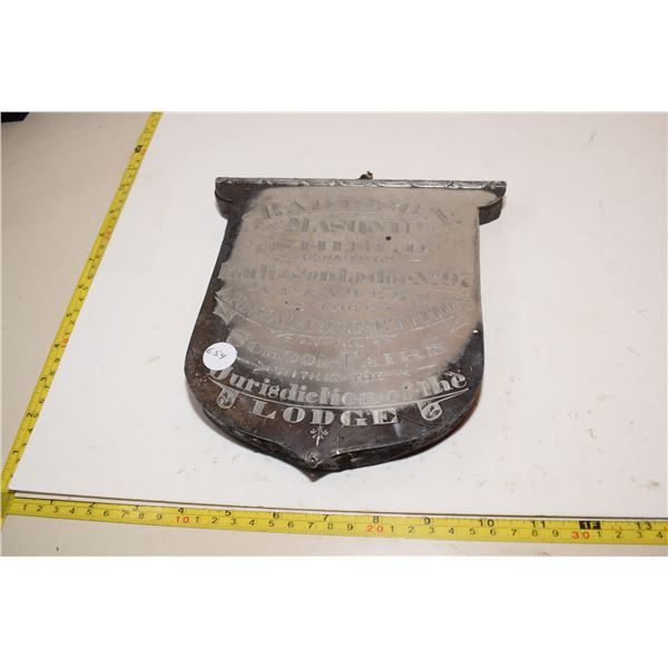 Radisson Masonic Shield Plaque